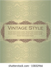 Elegant vintage style design element