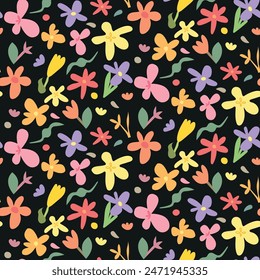 Elegant vintage style seamless pattern. Vector illustration perfect for fabric and wallpaper.