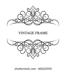 Elegant vintage template frame