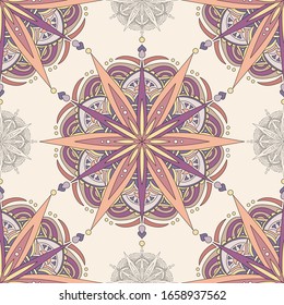 Elegant vintage vector with colorful ornament in classic style. Abstract traditional pattern with oriental elements. Classic vintage pattern, vector illustration, Eps 10.