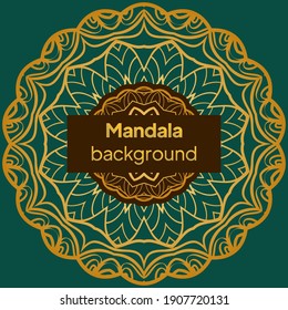Elegant vintage vector ornament in mandala style.