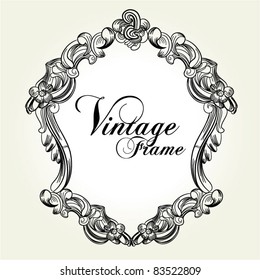 elegant vintage victorian frame
