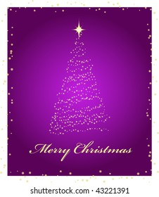 Elegant violet background. Christmas background. Vector illustration.