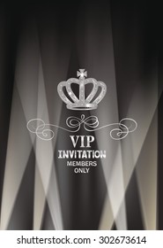 Elegant  VIP background with curtains and spotlights