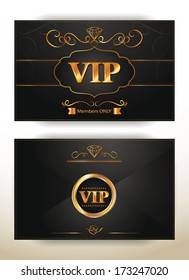 Elegant VIP Invitation Envelope With Gold Floral Elements