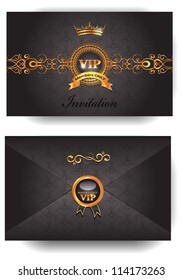 Elegant VIP Invitation Envelope With Pattern