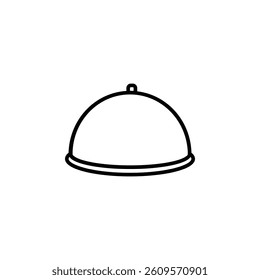 Elegant waiter tray icon, perfect for hospitality, service, and dining-related designs.