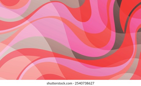 Elegant wallpaper in pink and cream tones. A beautiful illustration for interior decoration, corporate designs, blogs, postcards, posters and your other projects. Vector. 