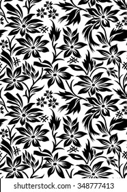 Elegant wallpaper seamless floral Pattern