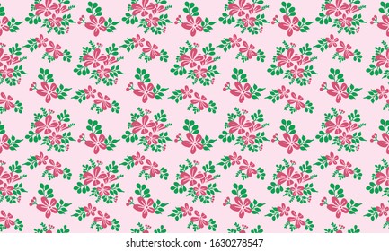 Elegant wallpaper for Valentine, with romantic pink floral pattern background design.