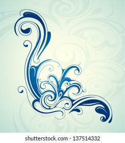 Elegant water splash