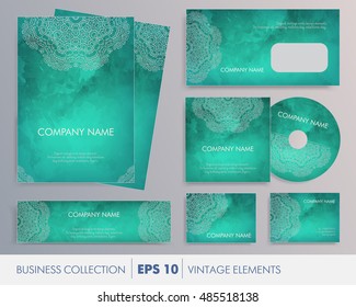 Elegant watercolor floral ethnic mandala cards, design elements. For business set, wedding, mothers day, valentines day, birthday cards, invitations, banners, flyers, gift wrap, print, manufacturing