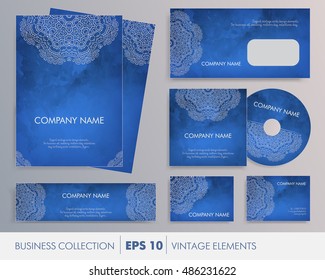 Elegant watercolor floral ethnic mandala cards, design elements. For business set, wedding, mothers day, valentines day, birthday cards, invitations, banners, gift wrap, print, manufacturing