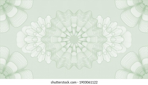 Elegant watermark. Pattern money. Vector illustration. Complex design. 