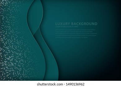 Elegant wave background with overlapping style