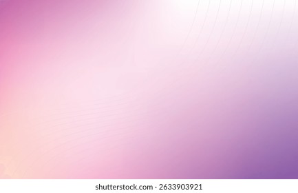 Elegant wave lines drift through soft pastel gradients, evoking harmony and simplicity in digital design art