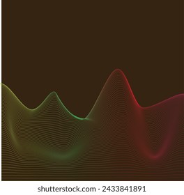 elegant waves background vector colorful illustration