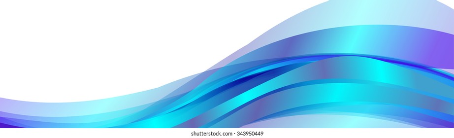 
elegant waves for design of postcards, flyers, business cards, etc.