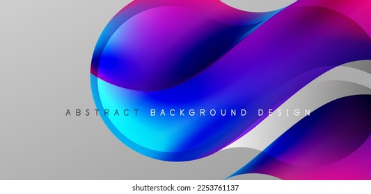 Elegant waves and flowing fluid abstract background. Template for covers, templates, flyers, placards, brochures, banners