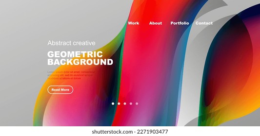 Elegant waves and flowing fluid abstract background. Template for covers, templates, flyers, placards, brochures, banners