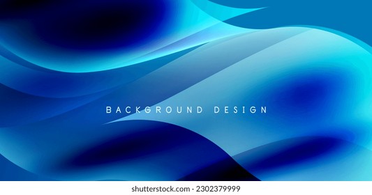 Elegant waves and flowing fluid abstract background. Template for covers, templates, flyers, placards, brochures, banners