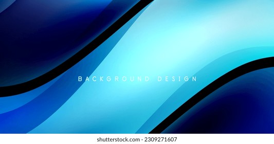 Elegant waves and flowing fluid abstract background. Template for covers, templates, flyers, placards, brochures, banners