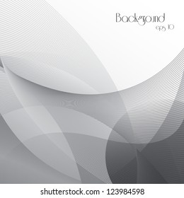 Elegant Wavy Background - Vector illustration. Beautiful background for your design