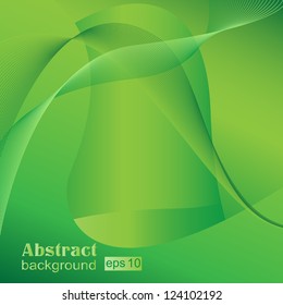Elegant Wavy Background - Vector illustration. Beautiful background for your design