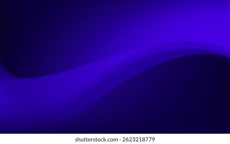 Elegant Wavy Purple Gradient Background with Smooth Transitions and Darker Tones, Ideal for Modern Designs and Abstract Presentations, with a touch of Depth