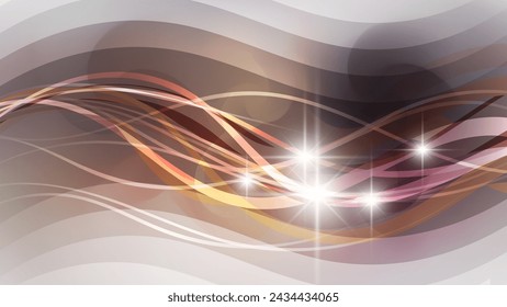 Elegant wavy striped wallpaper. An excellent background for designing pages on social networks, posters, presentations, outdoor advertising and your other projects. Vector.