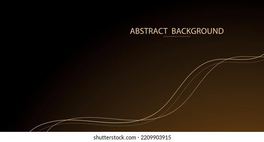 Elegant wavy vector background.Colorful Gradient Vector Background.Creative vector illustration. Minimal art. Minimal geometric background. Elegant decoration.Geometric background.Golden lines.