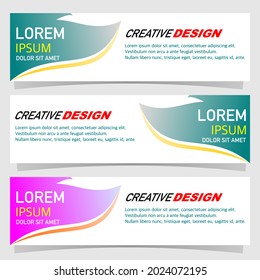 elegant web banner graphic design