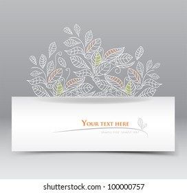 elegant web banner, vector