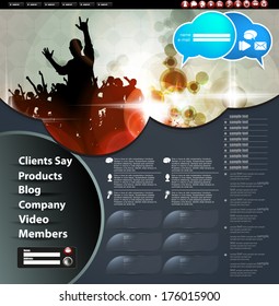 Elegant web site design template 