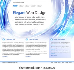 elegante Website-Design-Vorlage - Vektorgrafik