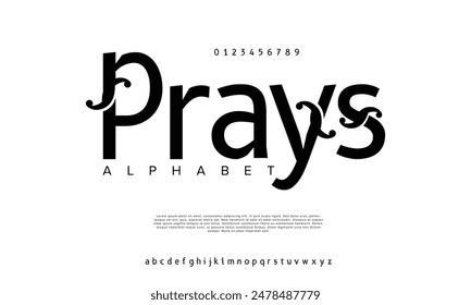 Elegant wedding alphabet letters font and number. Typography Luxury classic lettering serif fonts decorative vintage retro logo concept.