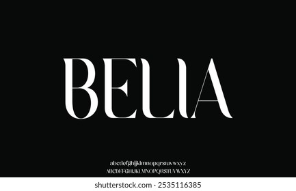 Elegante casamento alfabeto letras fonte e número. Tipografia Luxo clássico lettering serif fontes decorativo vintage retro logo conceito. ilustração vetorial