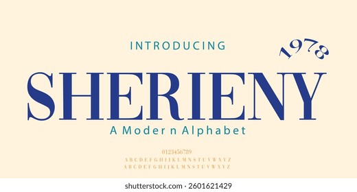 Elegant wedding alphabet letters logo font and number. Typography Luxury classic lettering serif logos fonts decorative vintage retro concept.