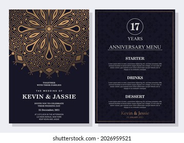 Elegant Wedding Concept Menu Template