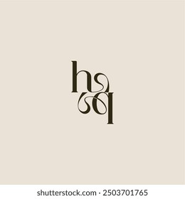 elegant wedding dynamic line monogram logo letter luxurious concept HQ