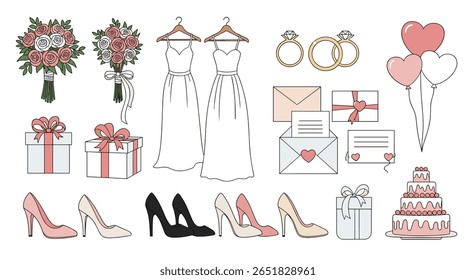 Elegant wedding essentials collection for your special day