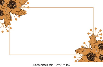 elegant wedding frame background design