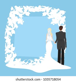 Elegant wedding invitation