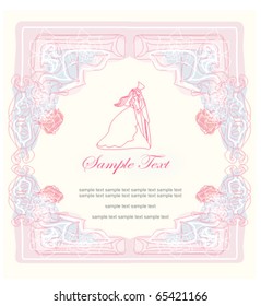 elegant wedding invitation