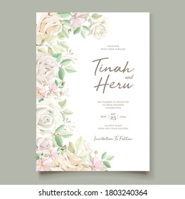 elegant wedding invitation card set