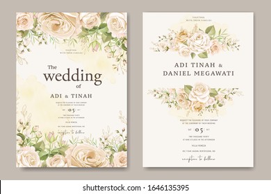 elegant wedding invitation card template