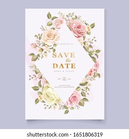 elegant wedding invitation card template