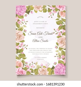 elegant wedding invitation card template