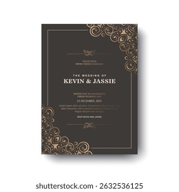Elegant Wedding Invitation Design template