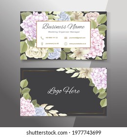 Elegant wedding invitation floral design
